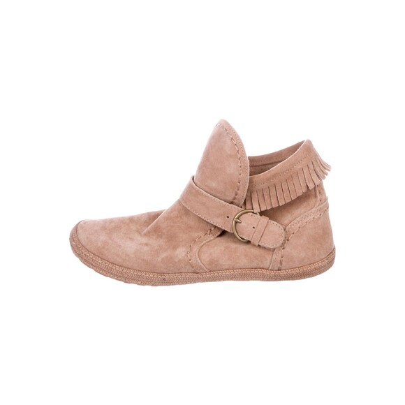 UGG Australia Women’s Amely Suede Ankle Boots size 8.5 Fringe Trim - Picture 1 of 10